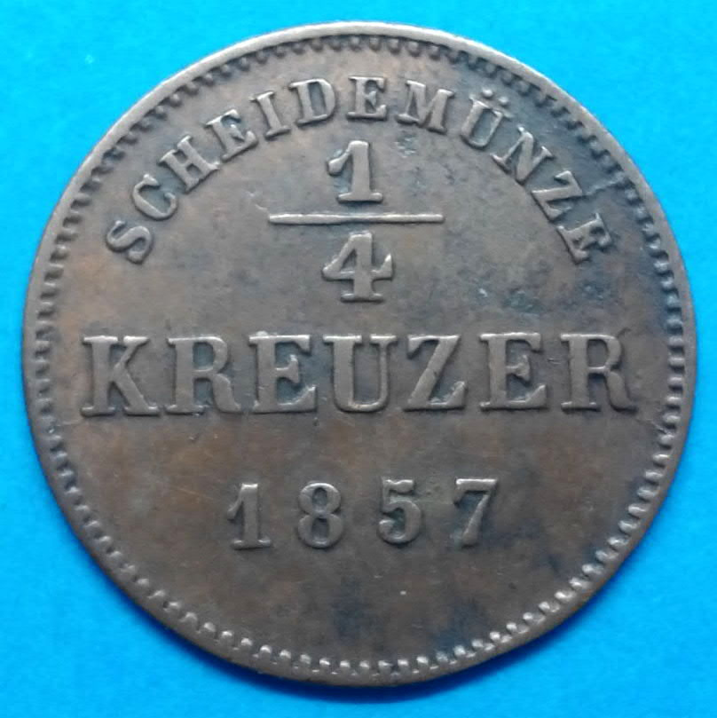 Stará mince r. 1857 Frederik Günther