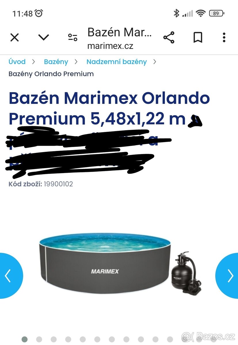 Bazén Marimex Orlando Premium