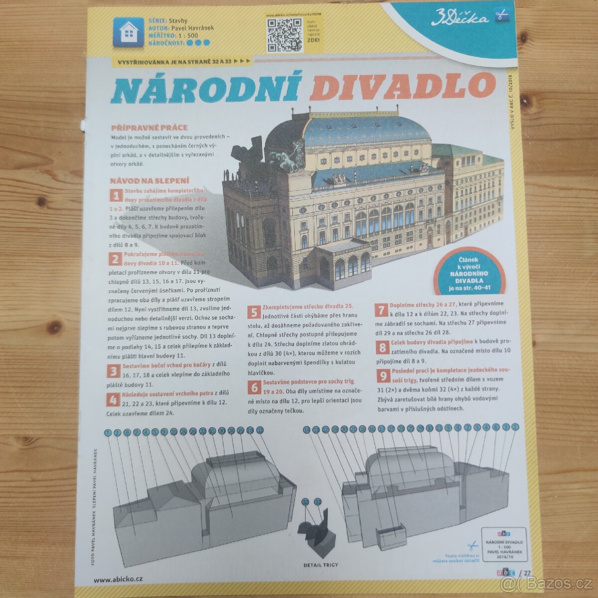 Sada vystřihovánek – Batman a Národní divadlo z ABC