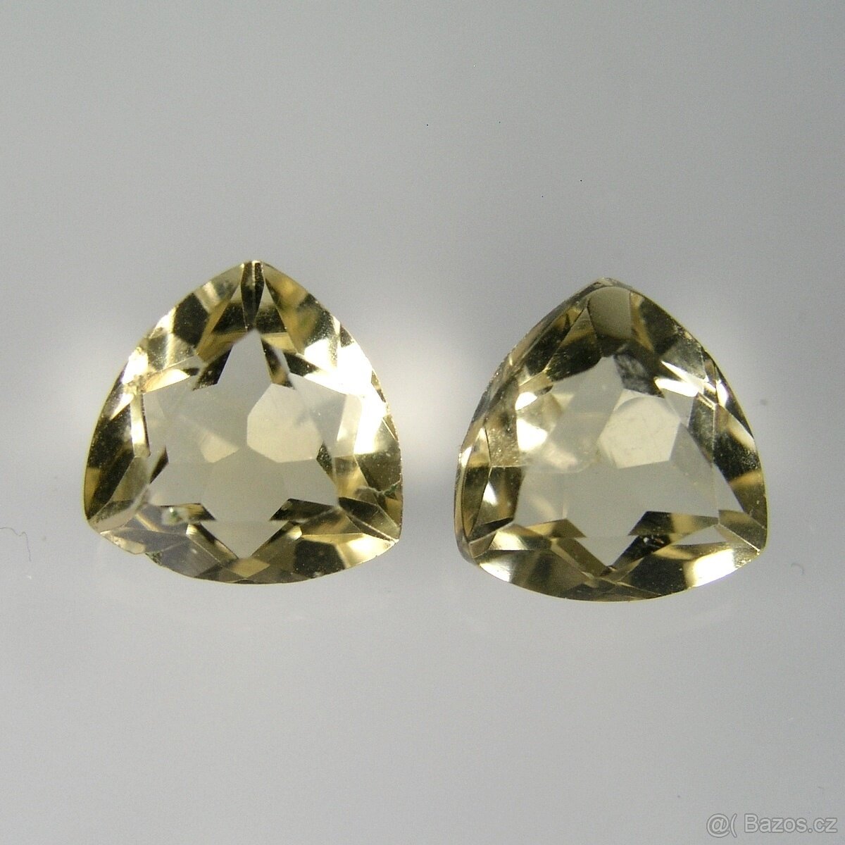 Citrín-trillion-pár-2,38 ct.