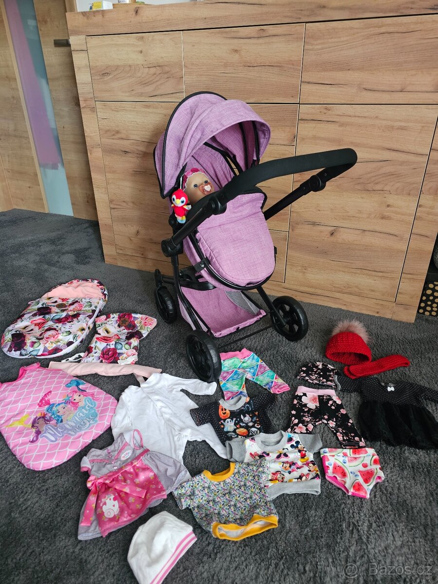 Miminko Baby born  s kočárkem