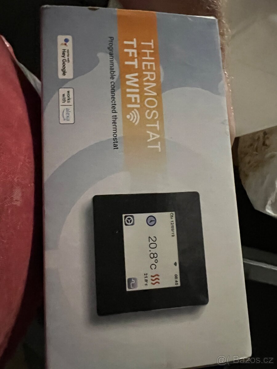 Thermostrat TFT Wi-Fi bílý P07542