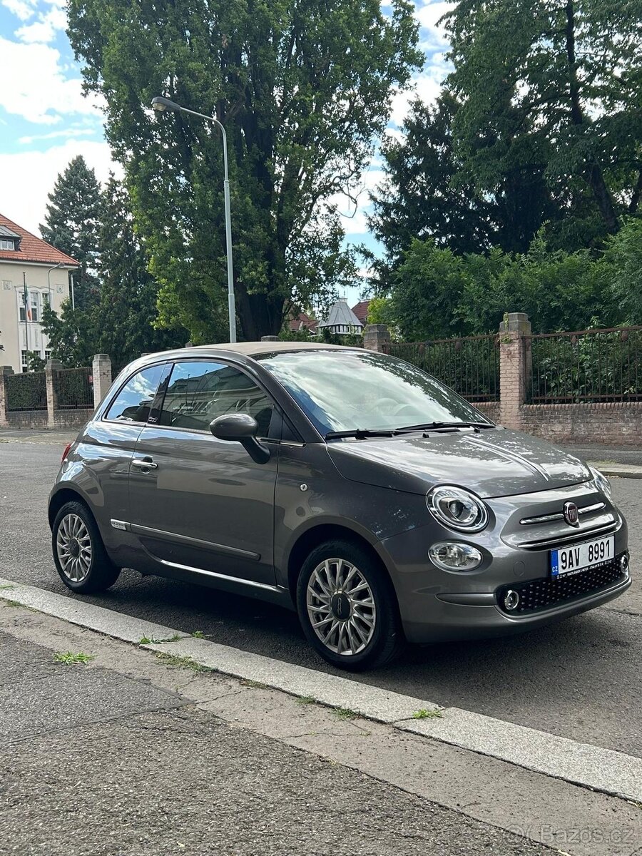 500C 1.2 AUTOMAT, Cabrio, servis Fiat, Top