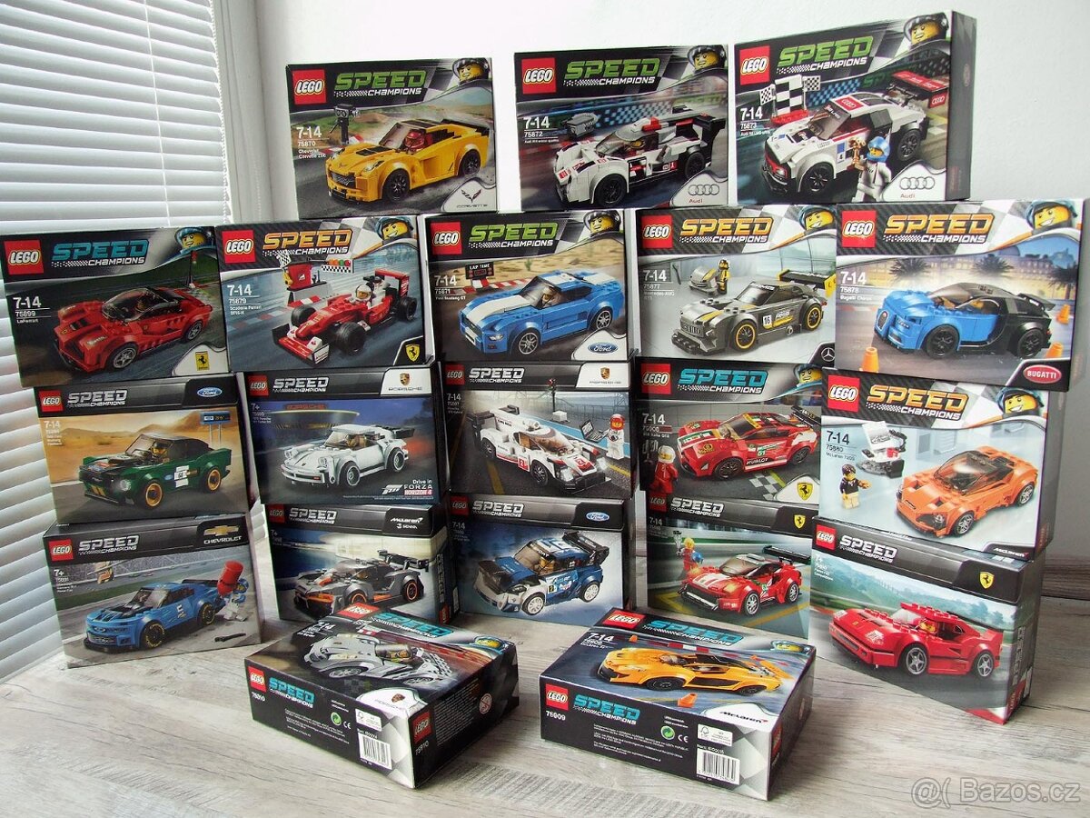LEGO Speed Champions - 20 setů - kompletní sbírka