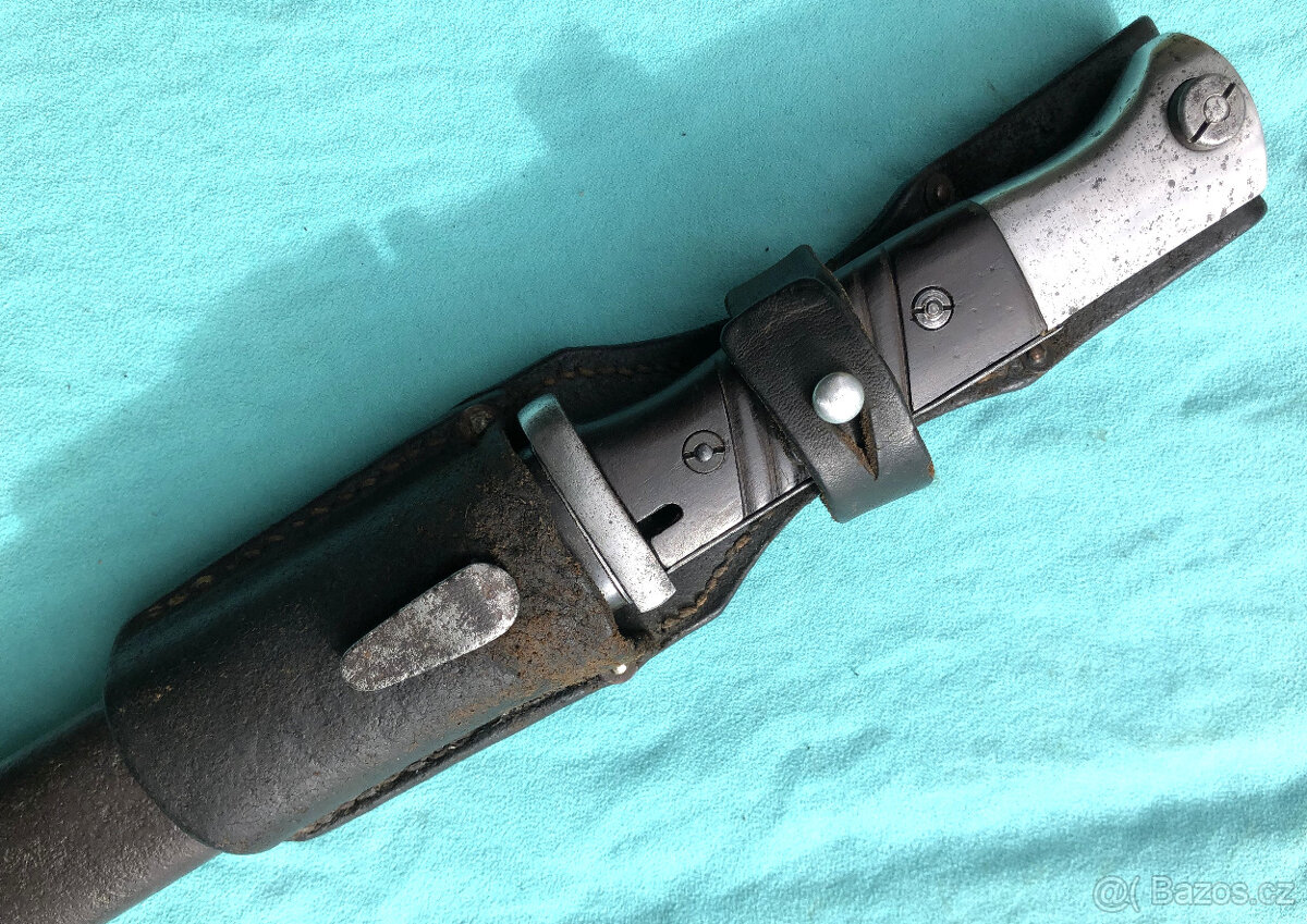 Německý bodák Mauser K98 – značený komplet (2. sv. válka)