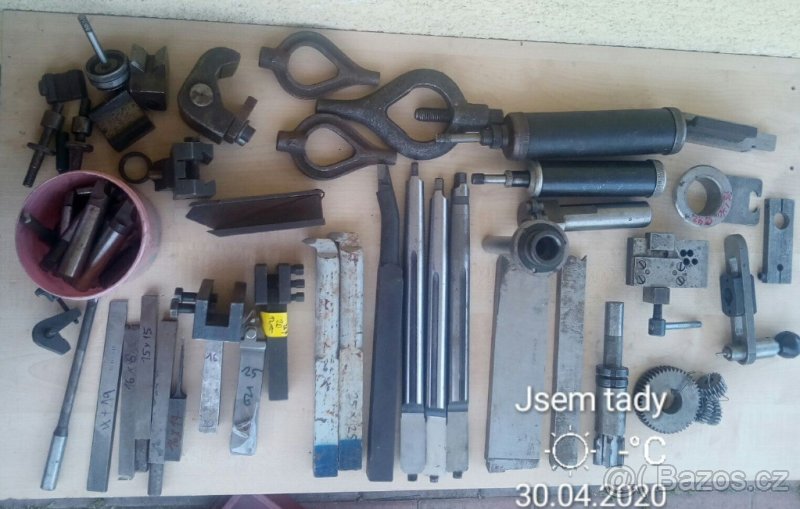 Díly,nástroje,držáky,soustružnické nože,frézy
