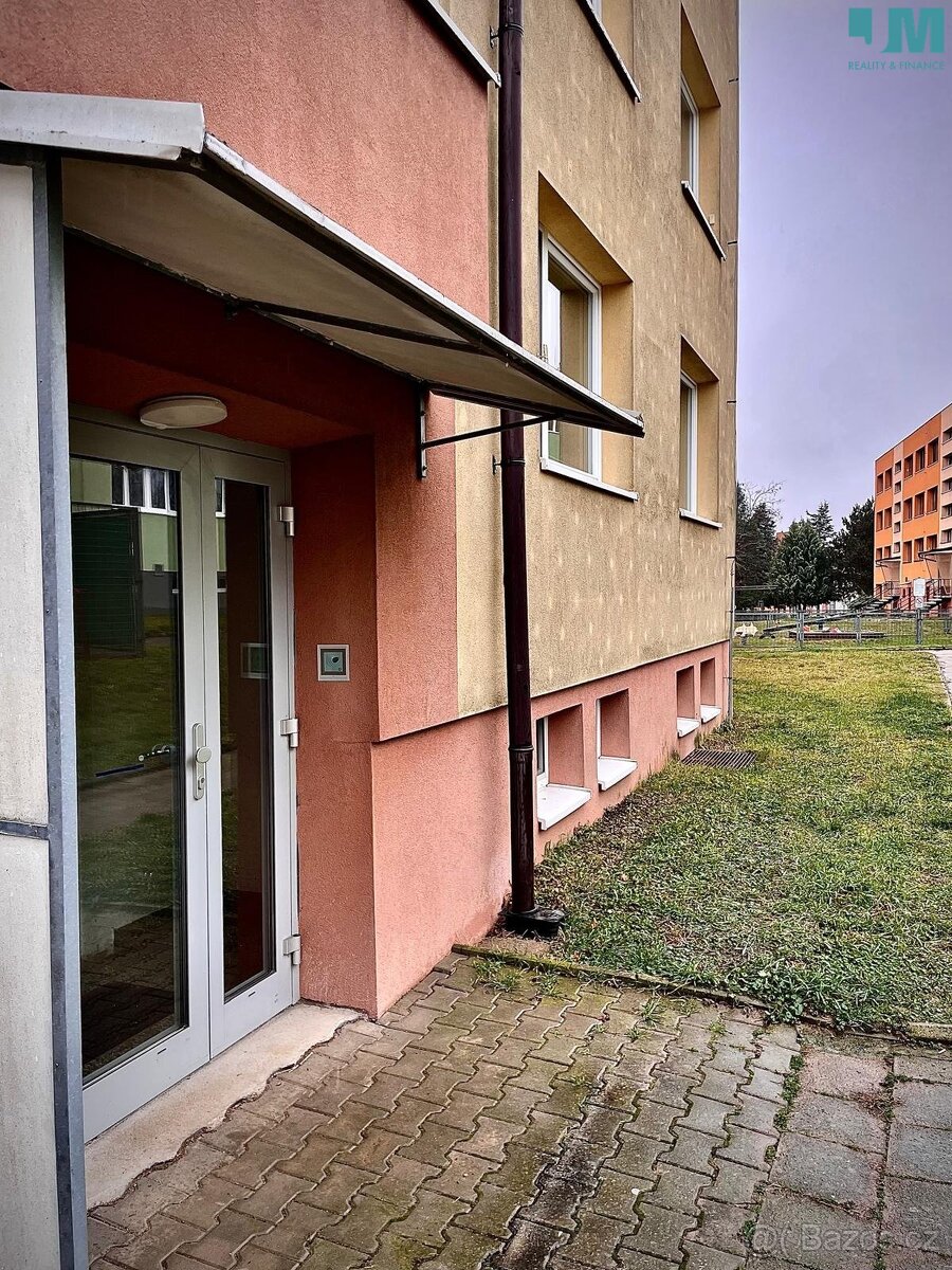 Pronájem bytu 1+1 43m² - podlahové plochy v Třebíči