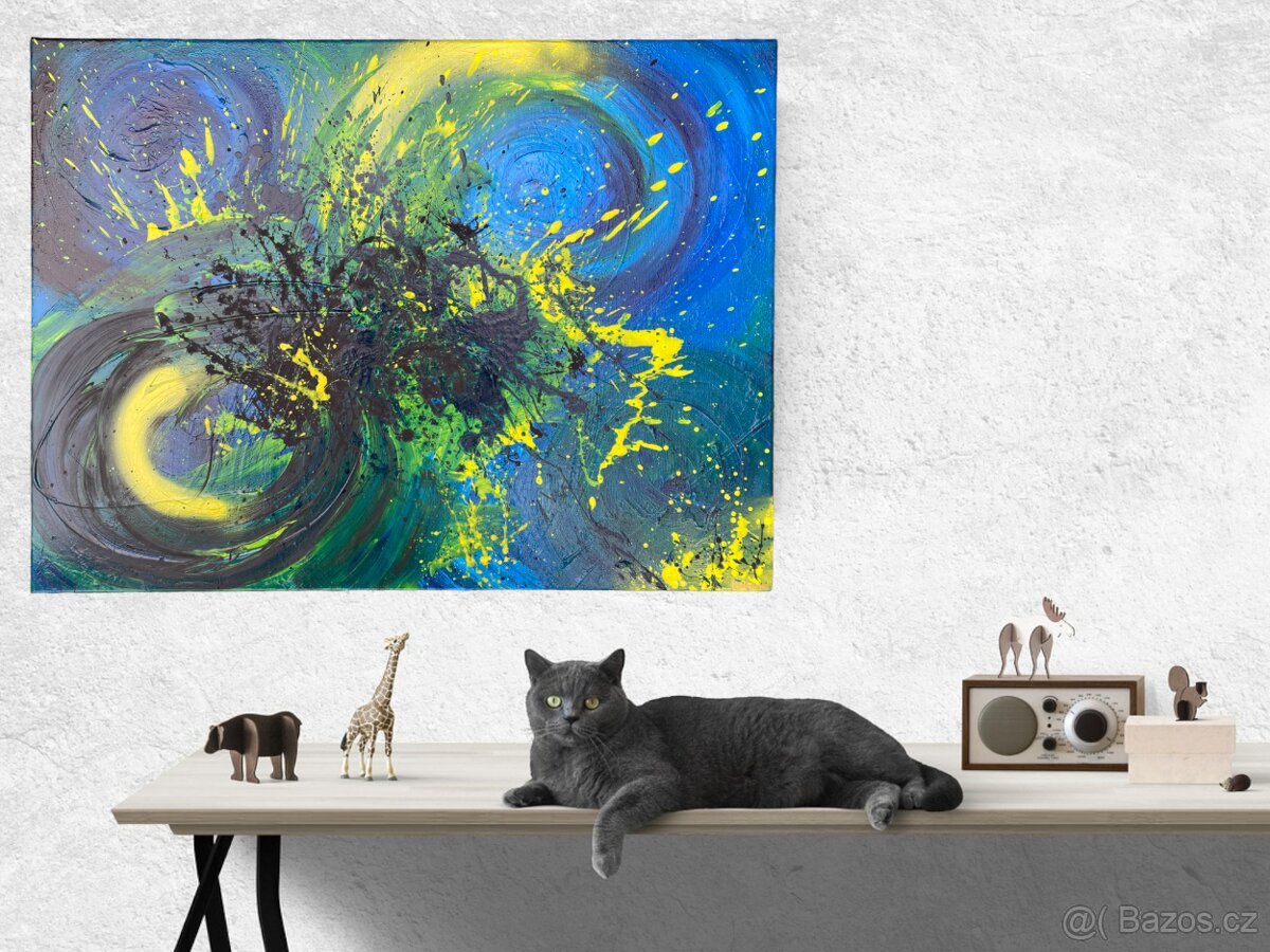 Abstraktní obrazy - vlastní tvorba