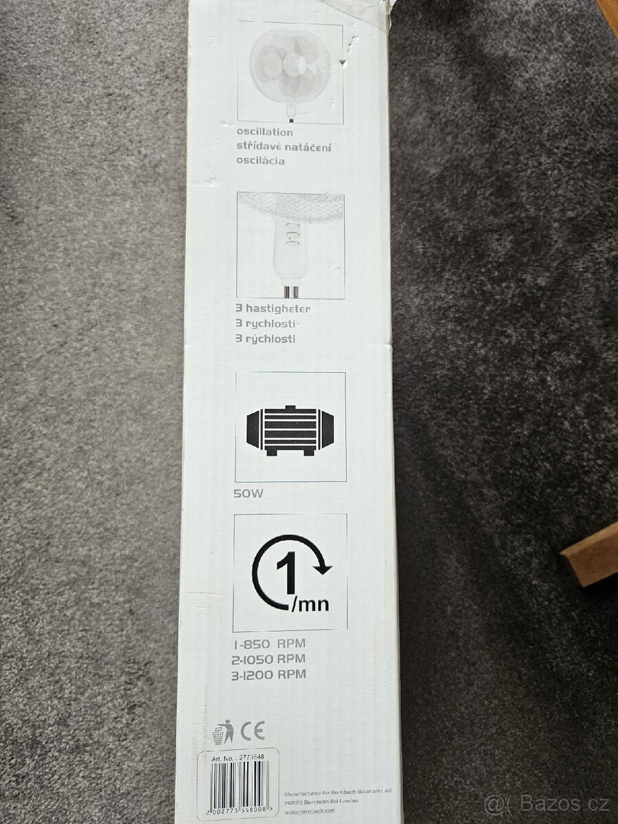 Ventilátor stojanový otočný