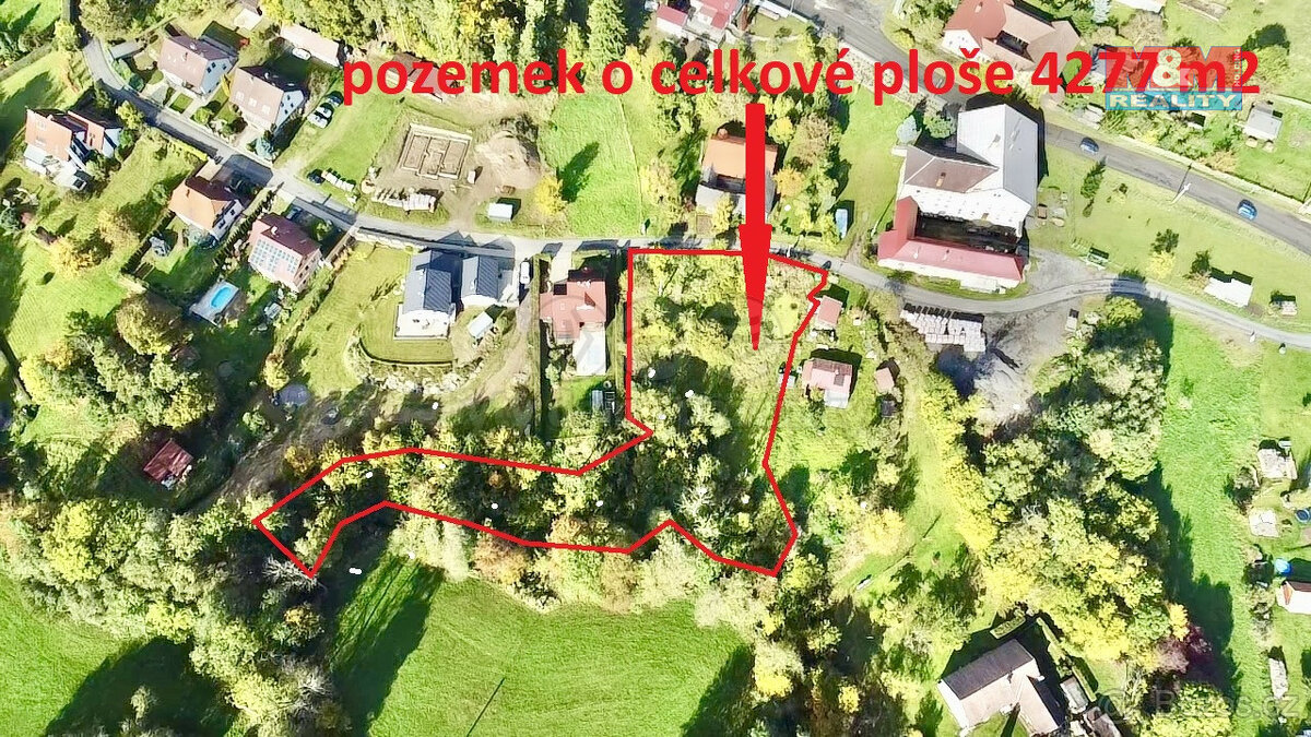 Prodej pozemku k bydlení, 4277 m², Budislav