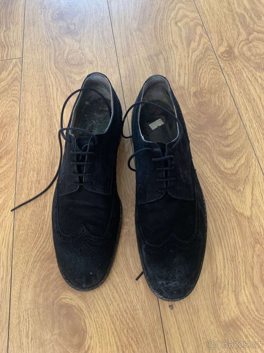 Černé pánské boty 42