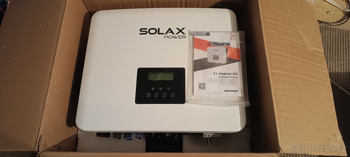 Jednorázový hybridní střídač Solax 3,7 Kw