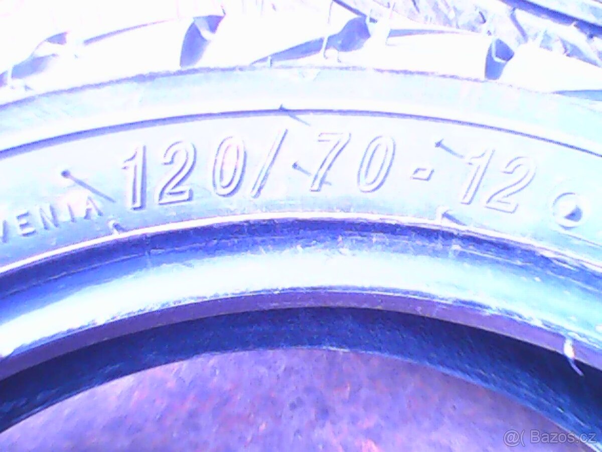 pneu na elektro motocykl 120/70/12 viz foto