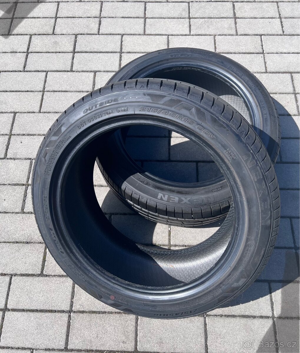 215/45 R16 - 2x letní Nexen 8mm