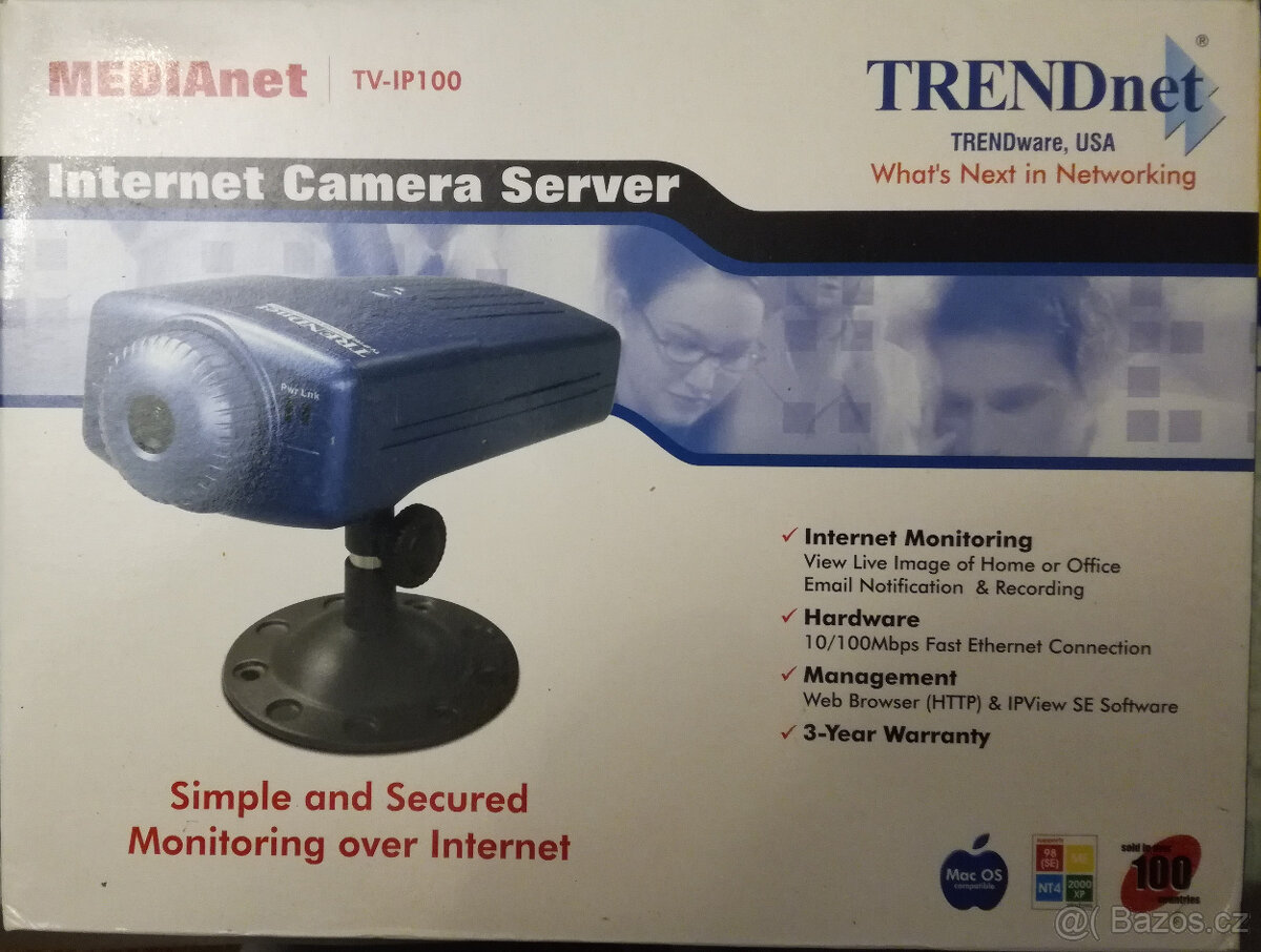 Bezpečnostní internetová kamera TV-IP100
