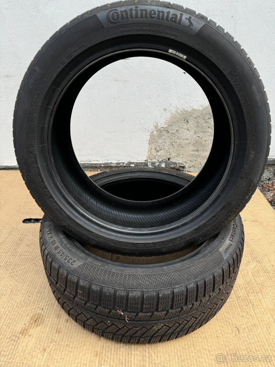 2x Zimní pneu 235/45 R18 VXL Continental WinterContact TS850