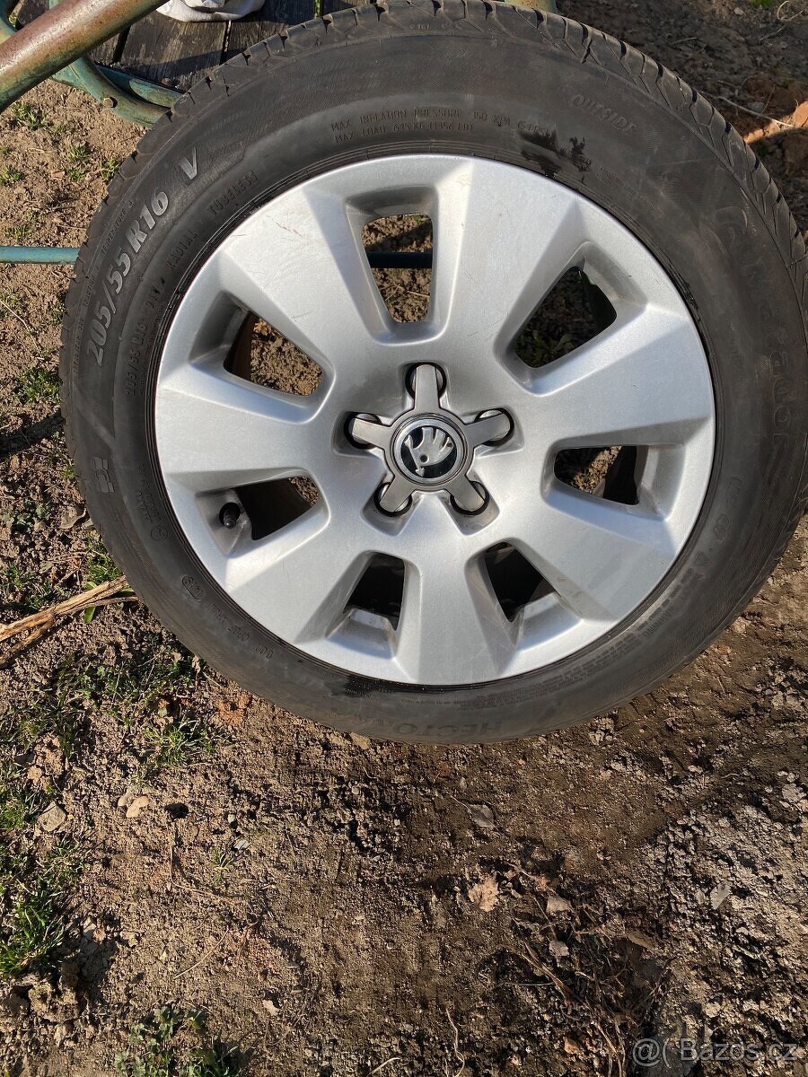 Alu kola 16” 5x112 a letní pneu 205/55/R16