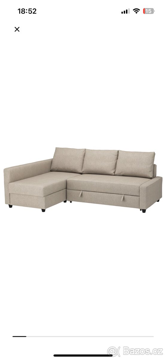 IKEA sedačka i na spaní