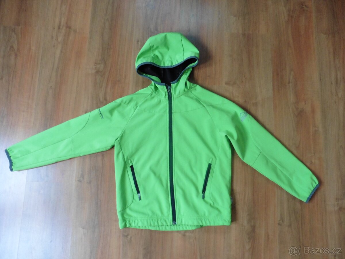 Zelená softshell bunda McKinley vel. 140 cm