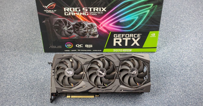 ASUS ROG STRIX RTX 2070 SUPER 8 GB a další komponenty