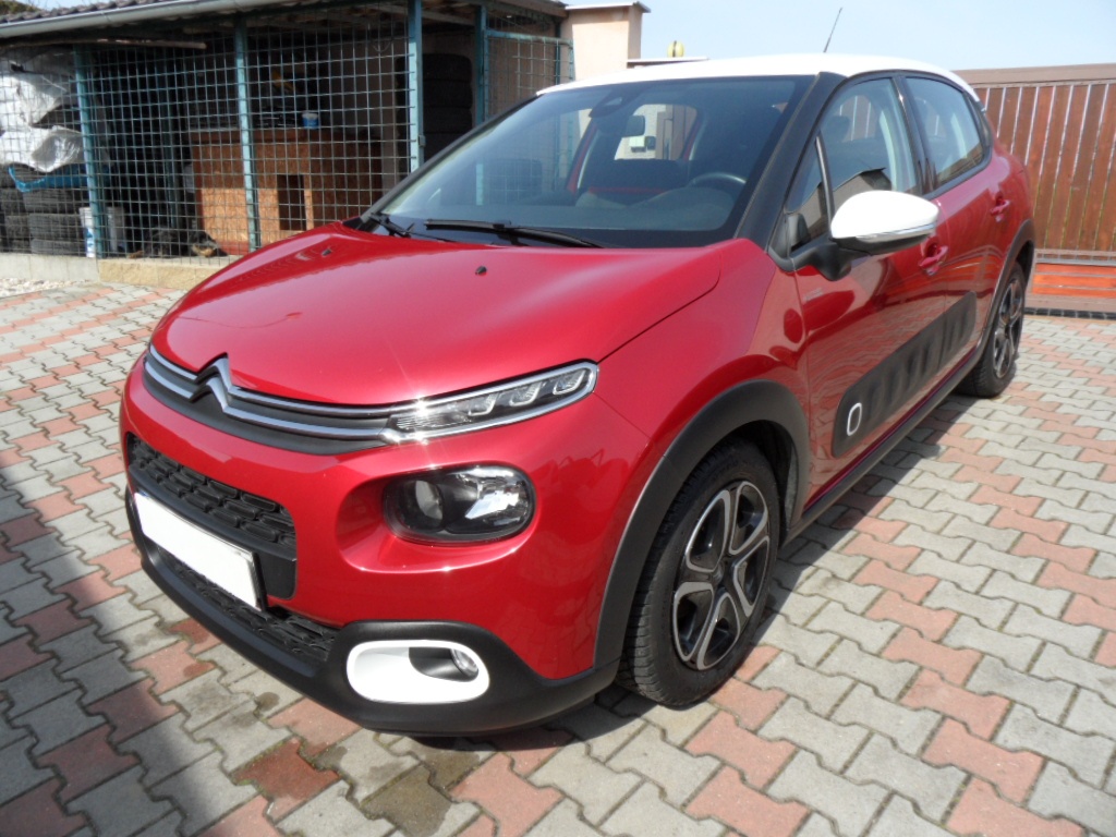 Citroen C3 1.2 PureTech,1.maj,zak. v ČR,najeto 89000km