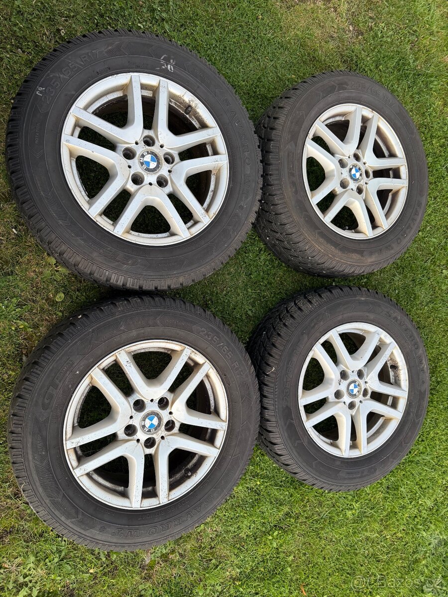 Litá kola BMW 5x120 R17 se zimními pneu 235/65/17