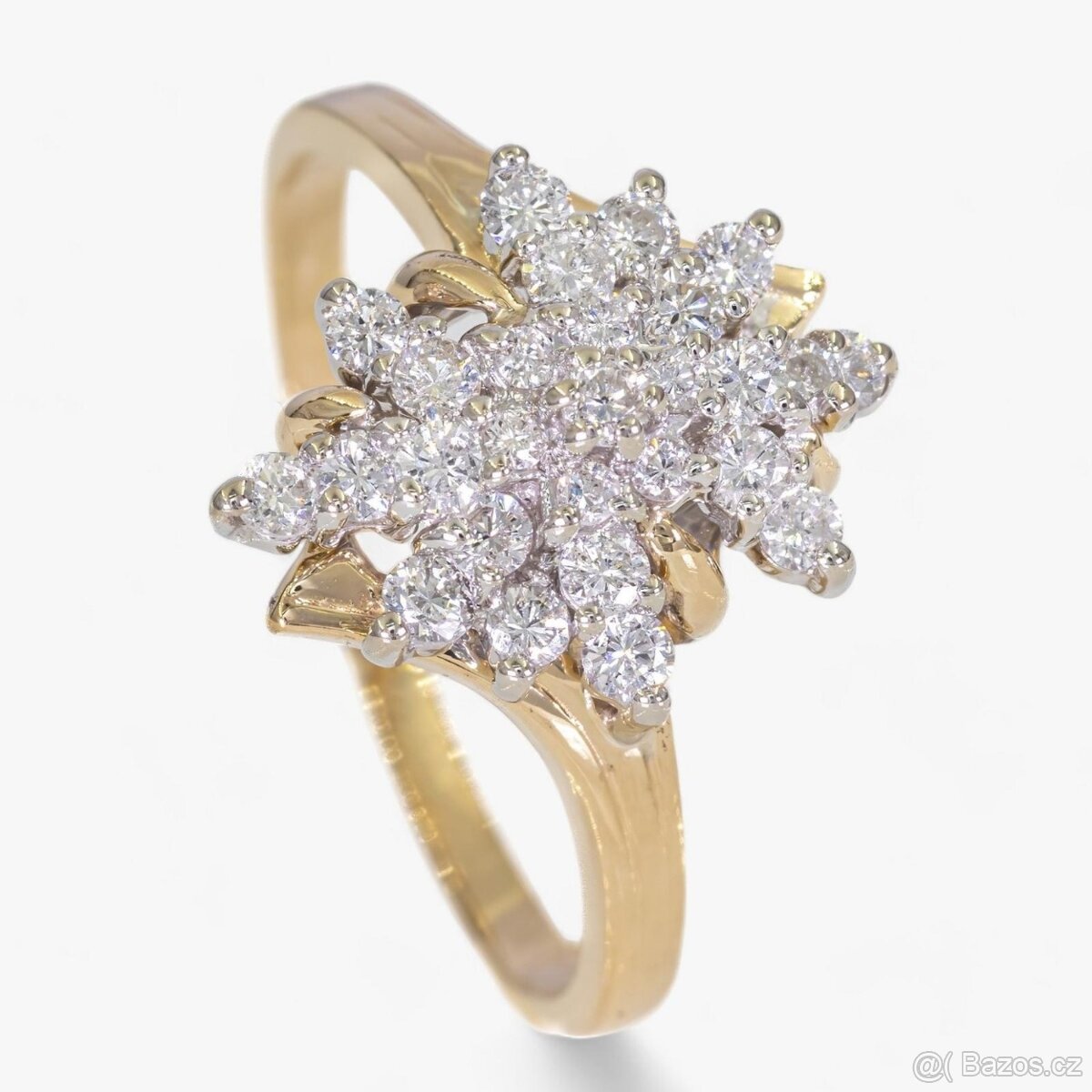 Krásný 14K prsten s diamanty 0,50ct - certifikát IGI