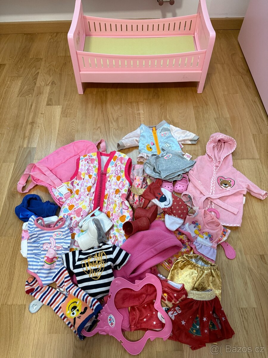 Baby born - oblečky a postýlka