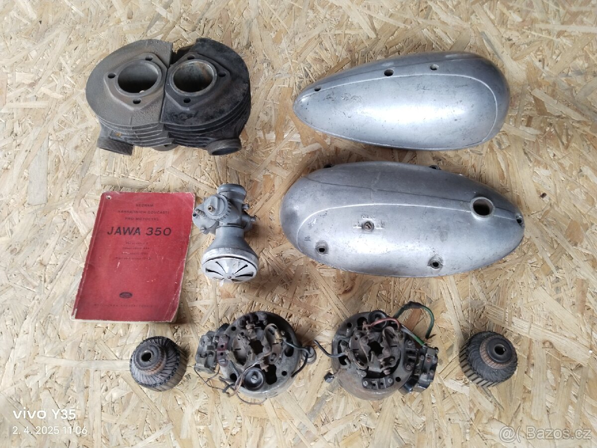 Jawa 350 pérák, Ogar 350 - díly motoru