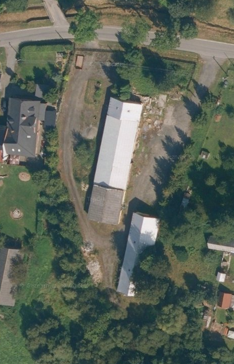 Stavebni pozemek v Krasově - 4491 m2 vč. stodoly 280 m2