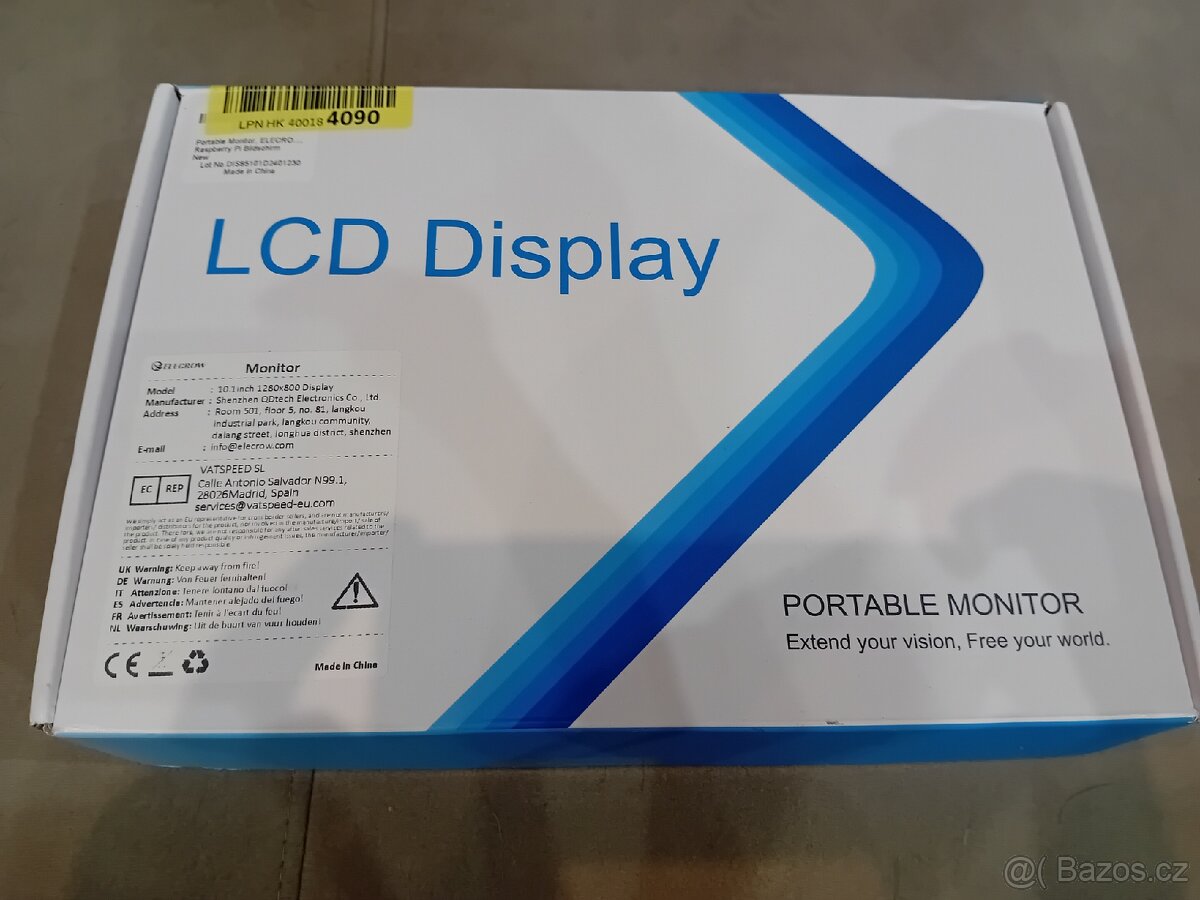 Elecrow 10,1palcový displej IPS 1280x800