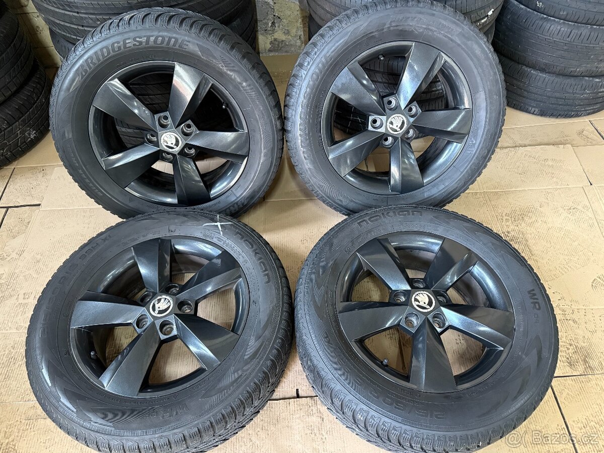 Alu kola + pneumatiky Skoda Fabia 4 Kamiq Scala R16