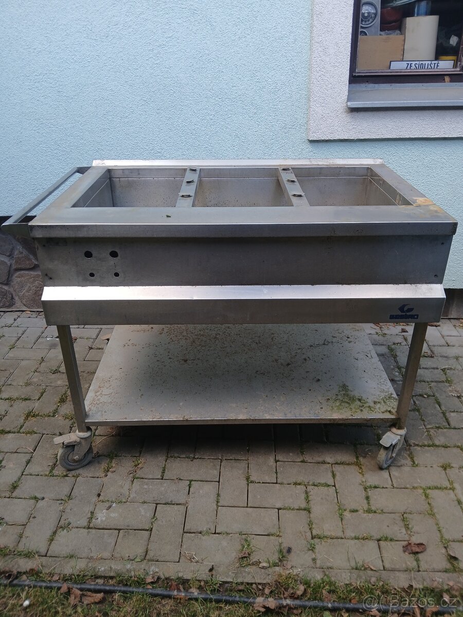 Nerezový Stůl na ohřev várnic