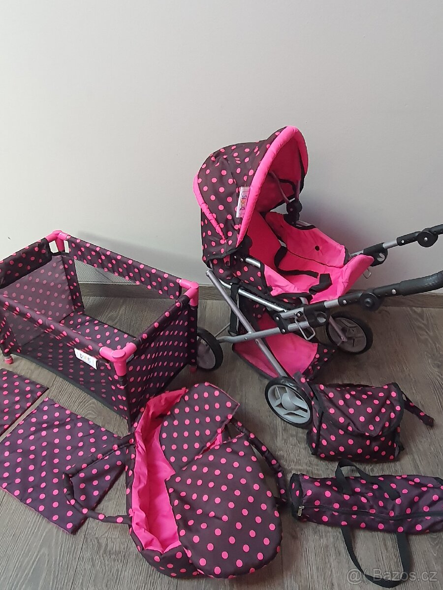 Kočárek Doris 3v1 černý