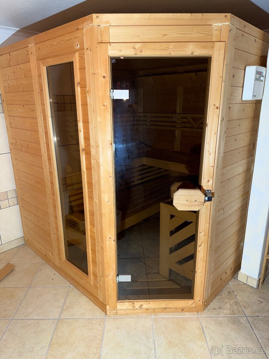 Finská sauna masiv 38mm rozměr 200x200x205v