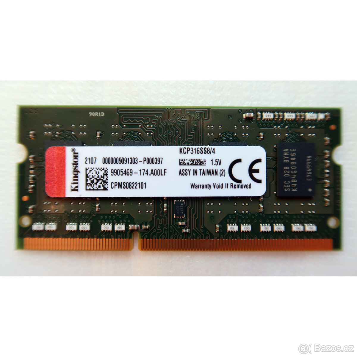 Paměť SODIMM DDR3 4GB 1600MHz 1.5V / Kingston