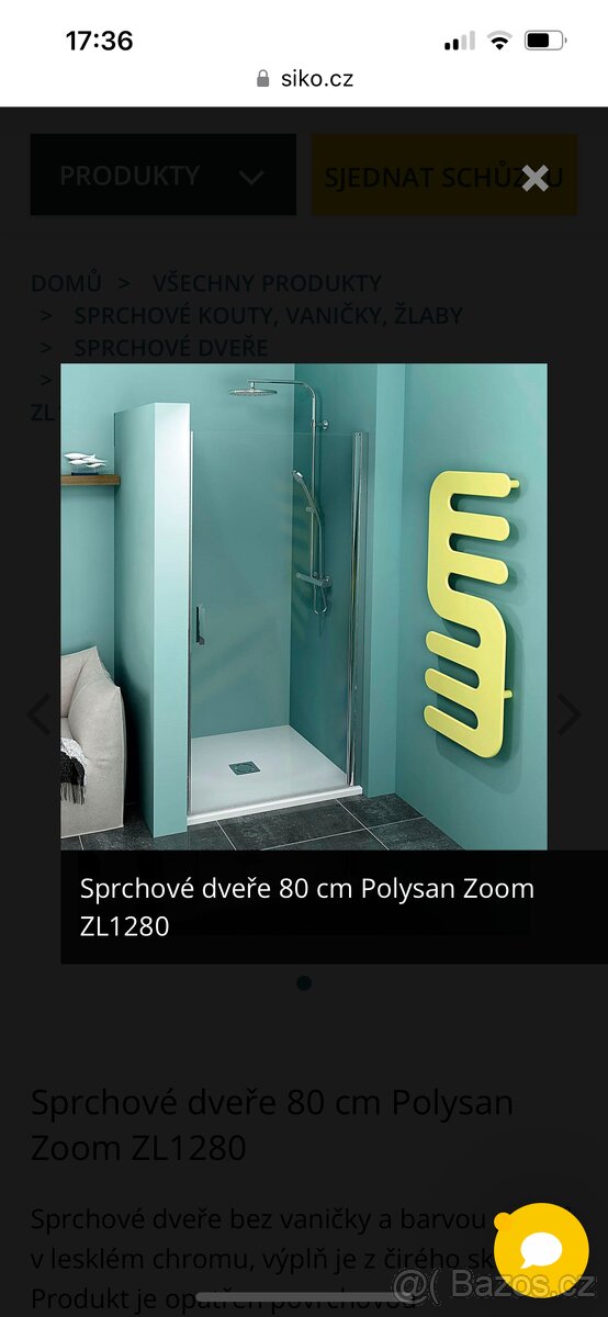 dvere do sprchoveho koutu 80cm