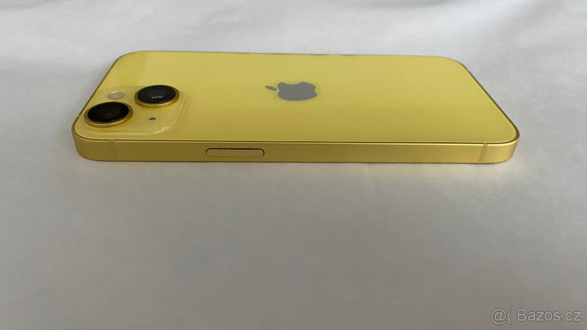 APPLE IPHONE 14 128 GB ŽLUTÝ,12 MĚSÍCŮ ZÁRUKA,JAKO NOVÝ
