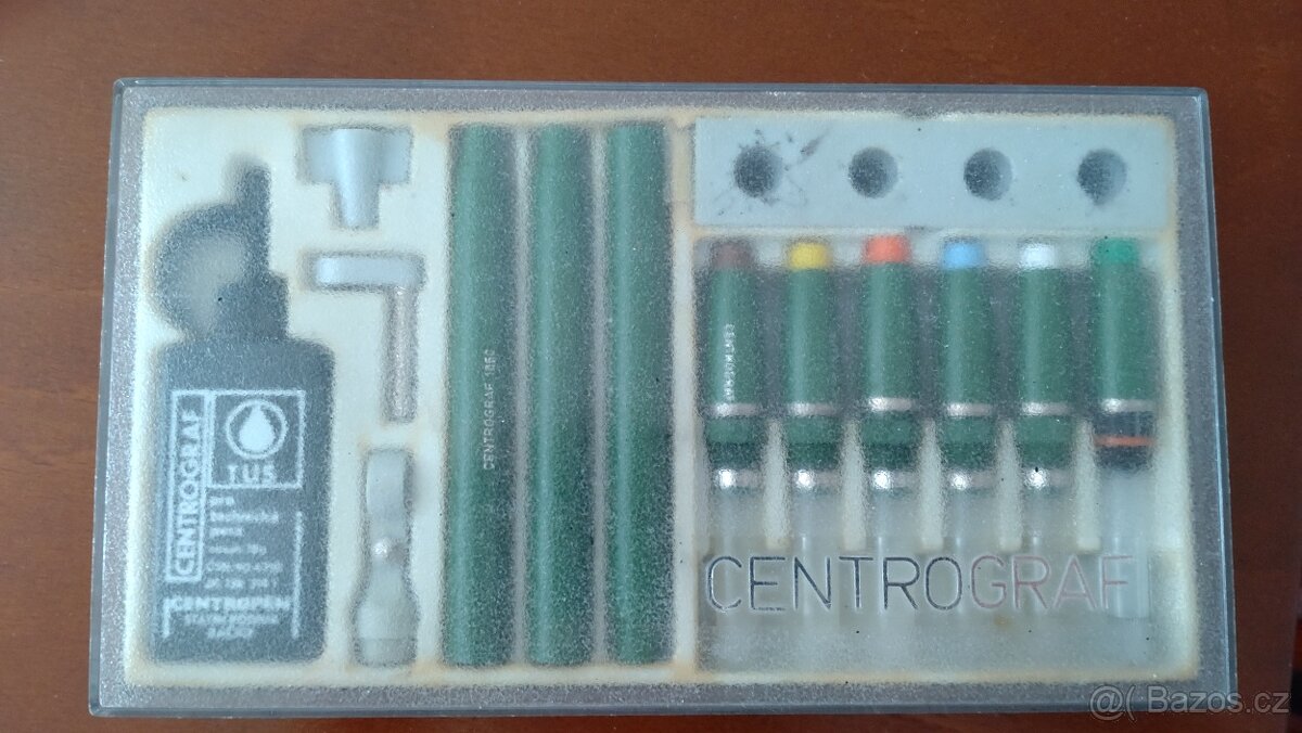 Retro Technická rýsovací pera - sada Centropen