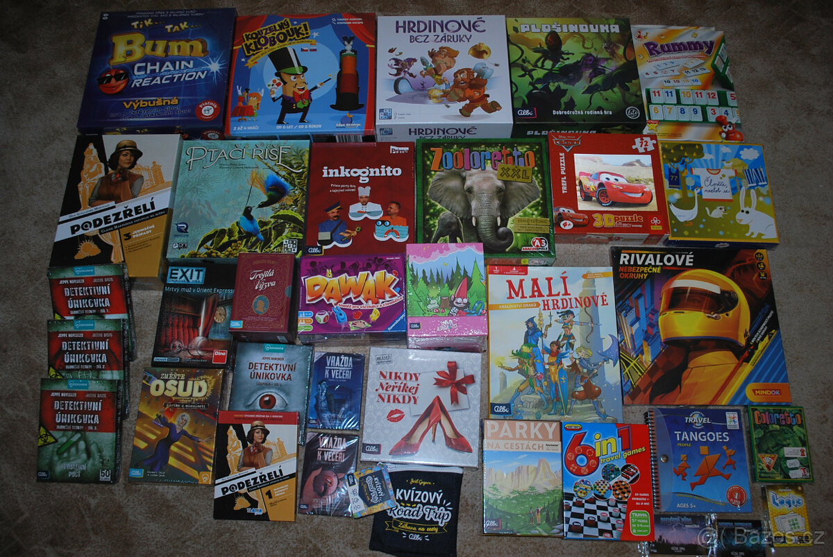 Hry, puzzle originál zabalené