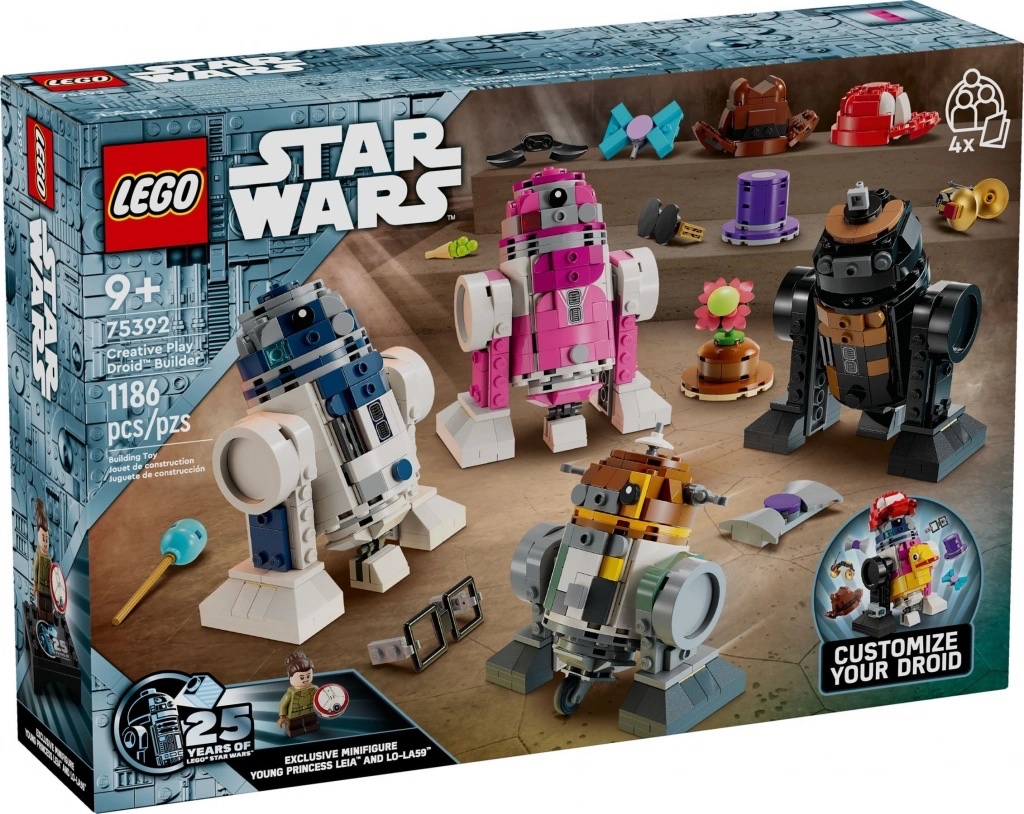 LEGO® Star Wars™ 75392 Kreativní hraní: Stavění droidů bez m