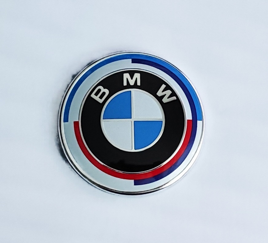 BMW přední i zadní znak 50th Anniversary 82mm, 2pin