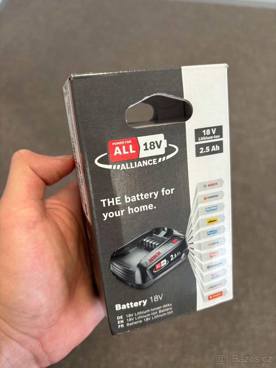 Bosch akumulátor 18V 2,5Ah baterie