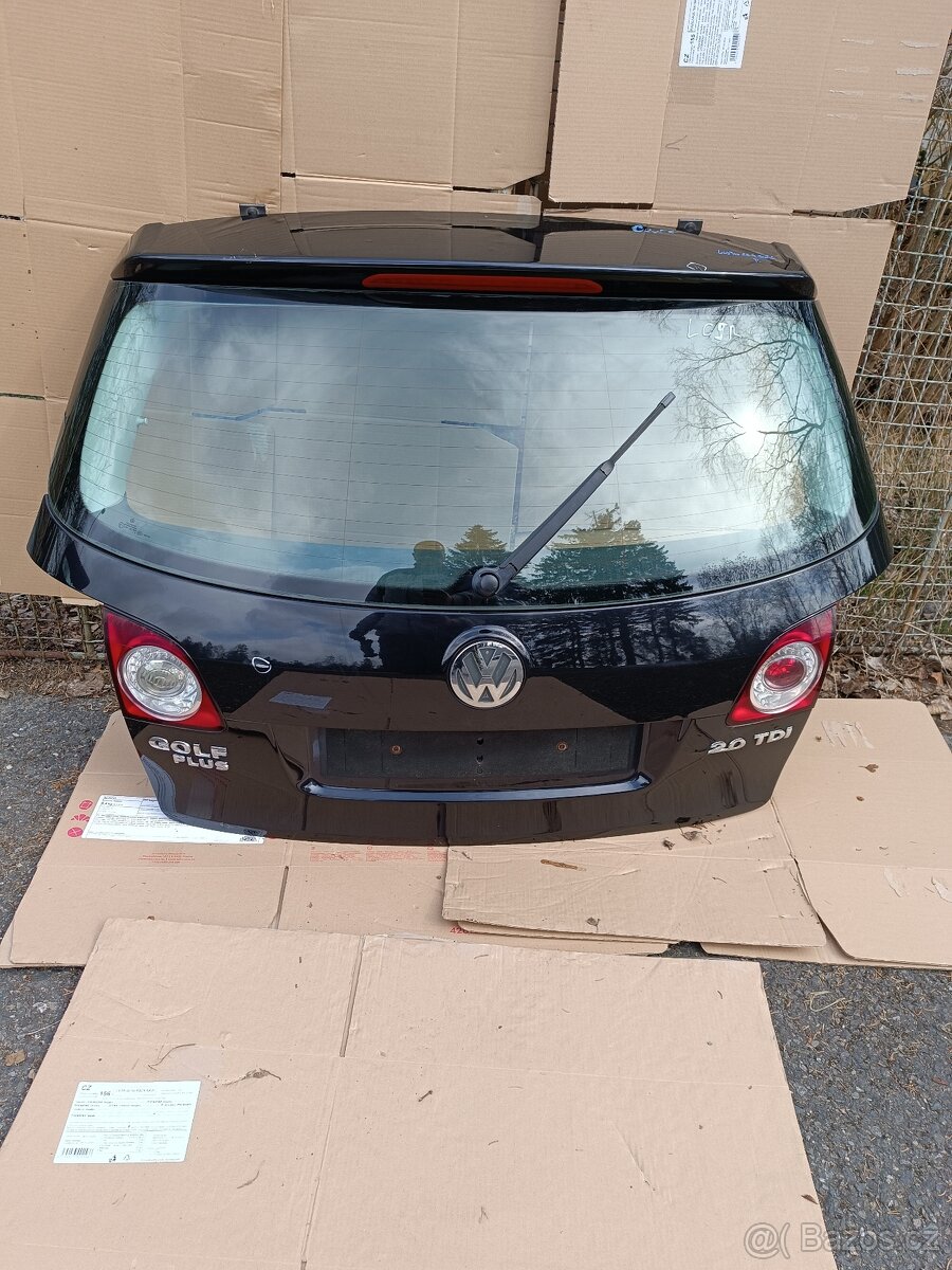 VW Golf 5 plus - páté dveře, viko kufru
