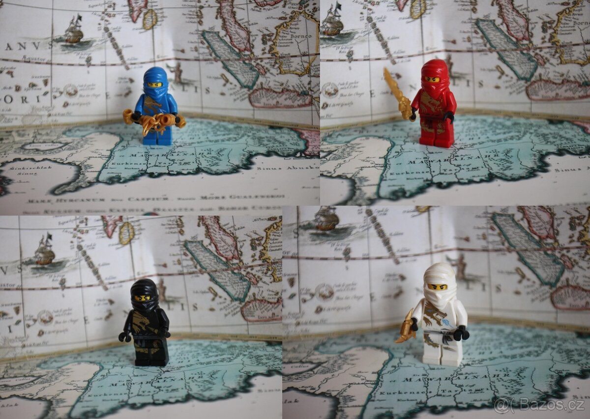 LEGO Ninjago - Jay, Kai, Cole a Zane DX + spinnery a karty
