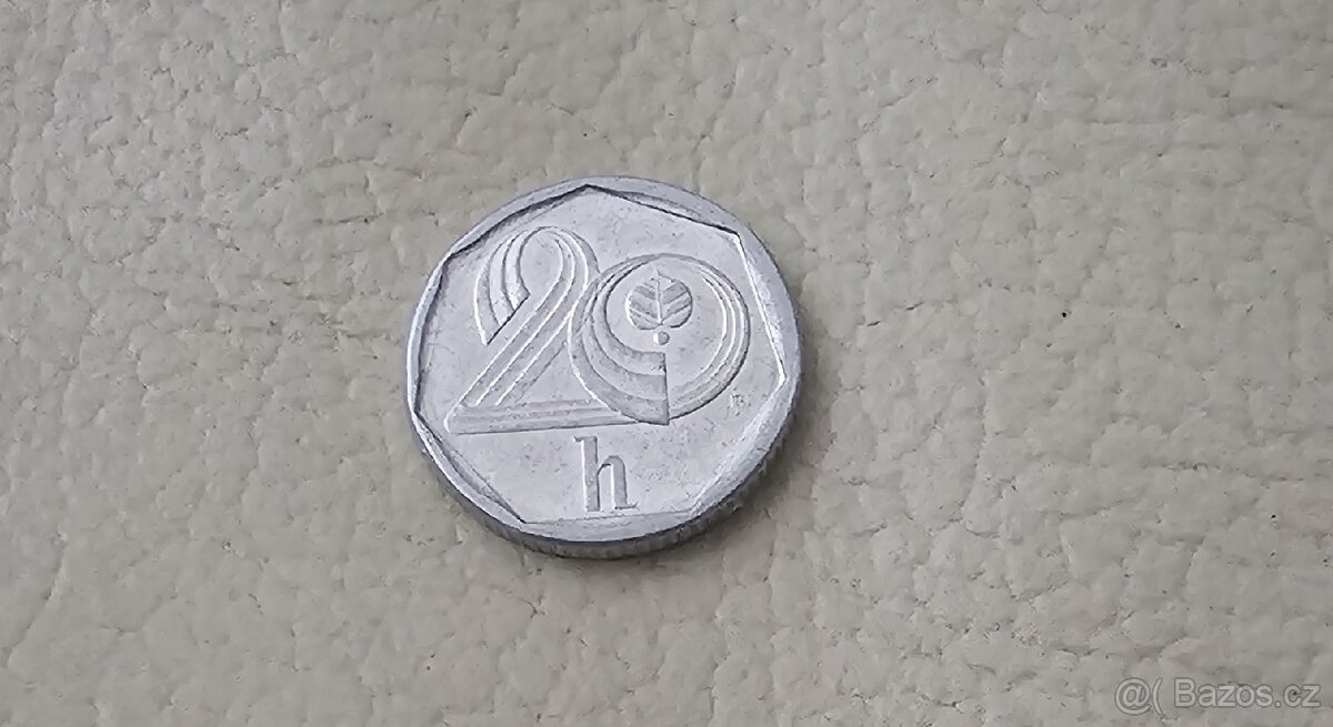 Mince 20 haléřů 1996