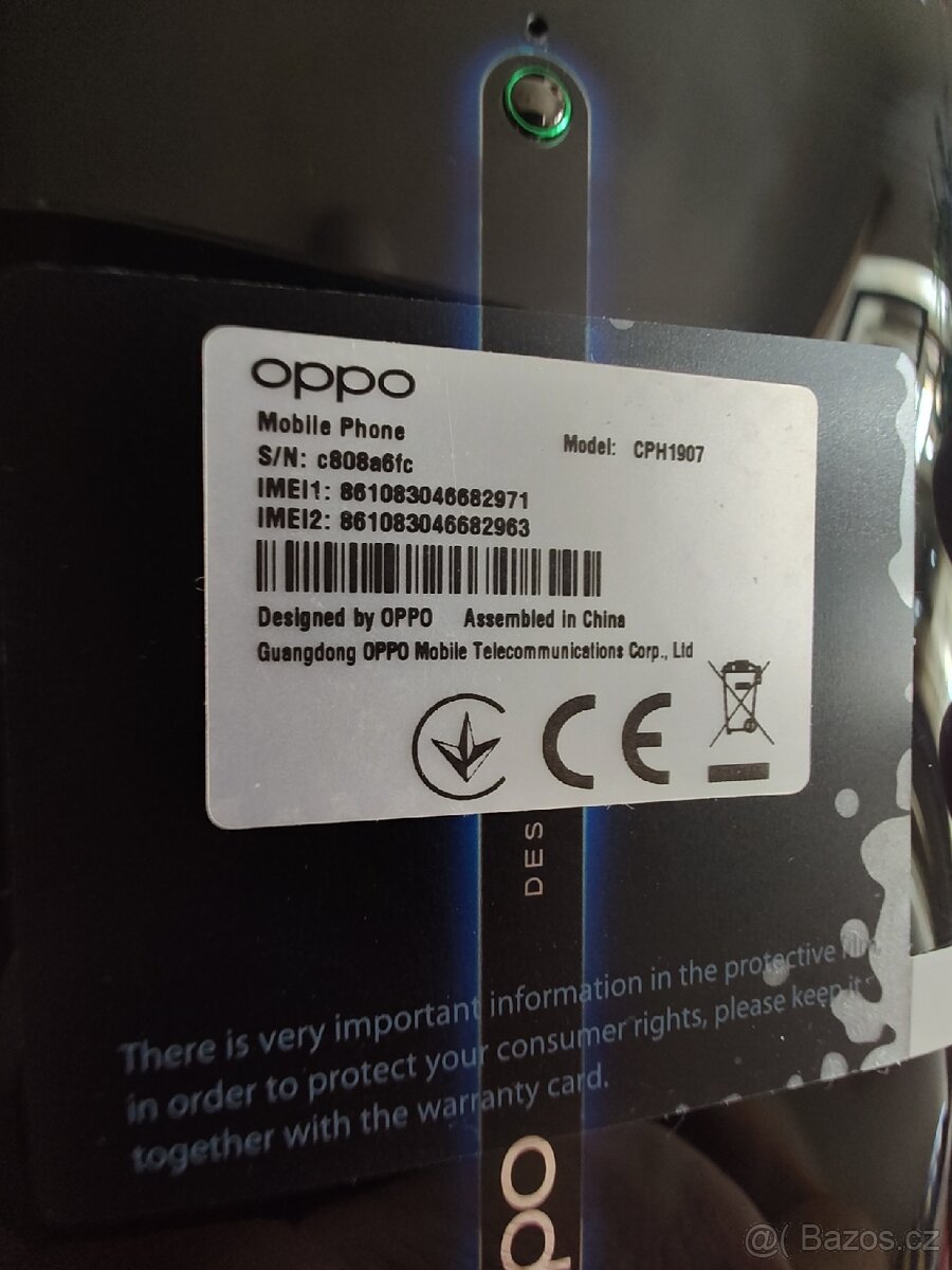 Oppo reno 2 zánovní