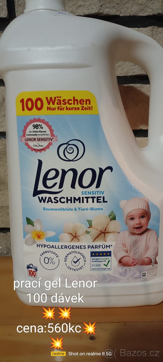 Prací gel Lenor z Německa