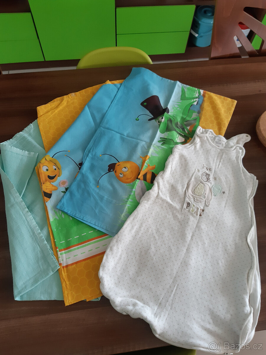 SADA / SET oblečení kojenecké holka vel. 62,68 + povlečení
