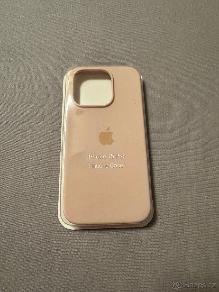 Starorůžový obal na iPhone 15 Pro